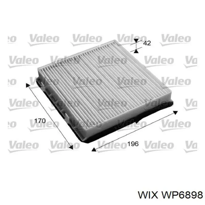 WP6898 WIX фильтр салона