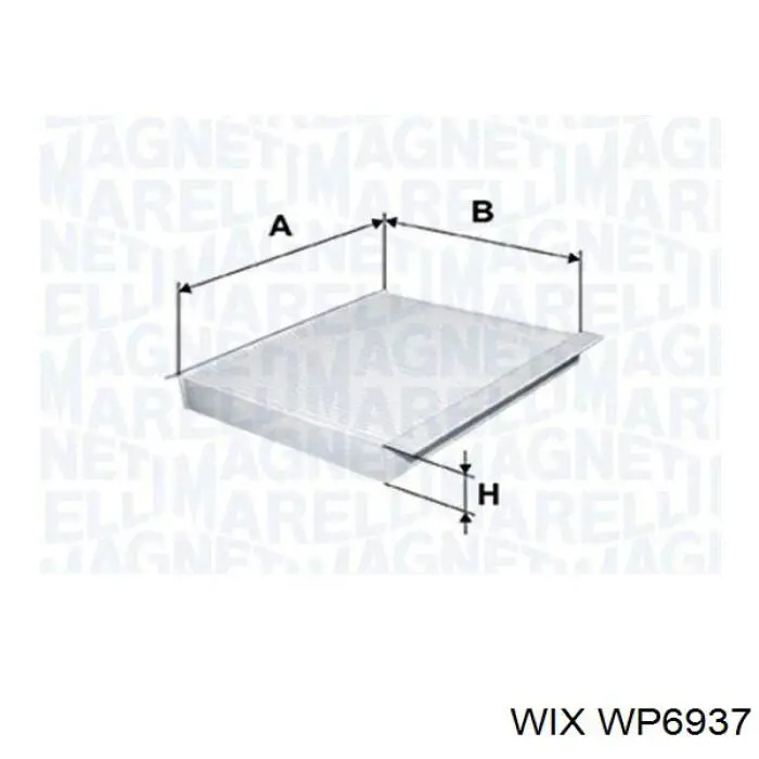WP6937 WIX фильтр салона