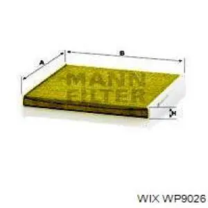 Фильтр воздушный отопителя WIX WP9026 цена, от 4.39 USD