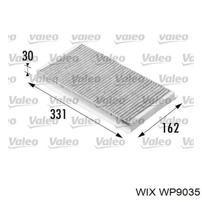 Купить WP9035 WIX Фильтр салона угольный