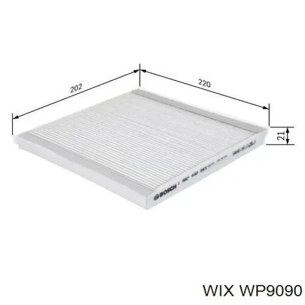 Воздушный фильтр салона WIX WP9090