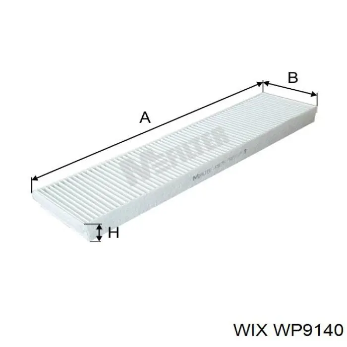 Фильтр салона WP9140 WIX