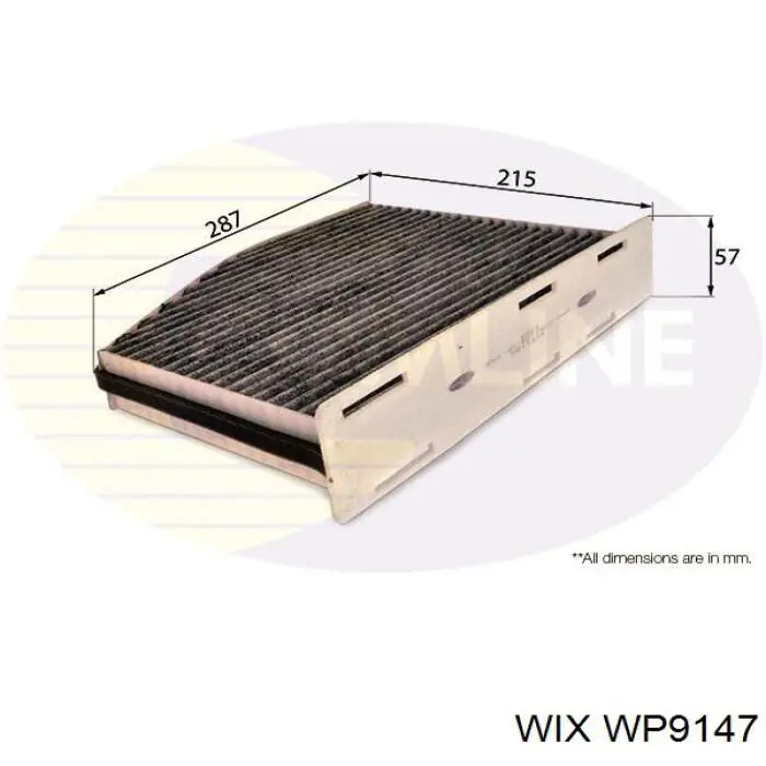 Фильтр салона WP9147 WIX