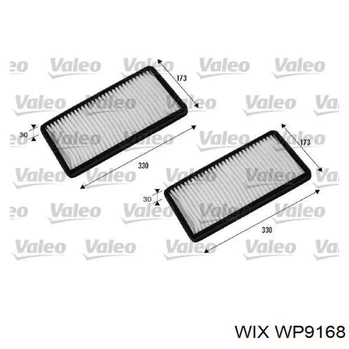 Фильтр салона WP9168 WIX