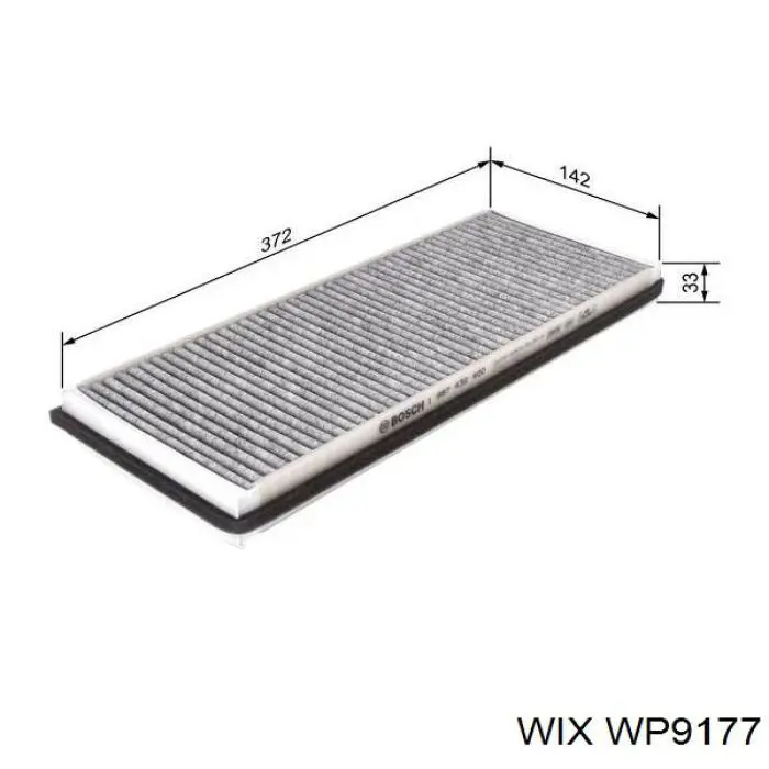 Фильтр воздушный отопителя WIX WP9177 цена, от 11.50 USD