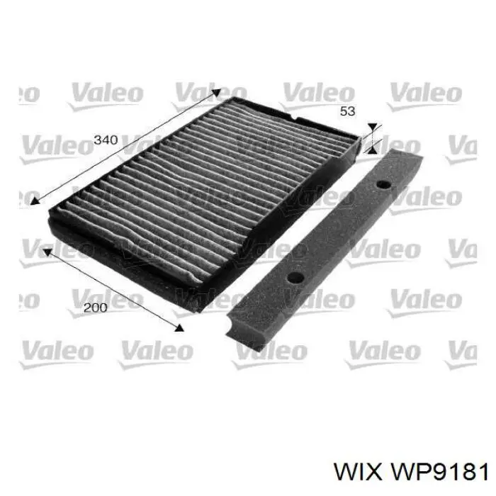 Фильтр воздушный отопителя WIX WP9181 цена, от 20.04 USD