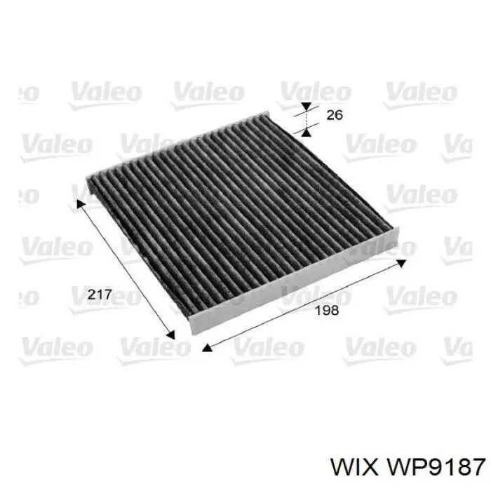 Купить WP9187 WIX Фильтр салона угольный