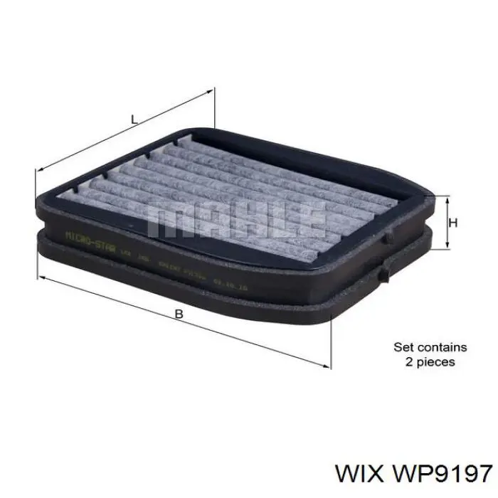 WP9197 WIX фильтр салона