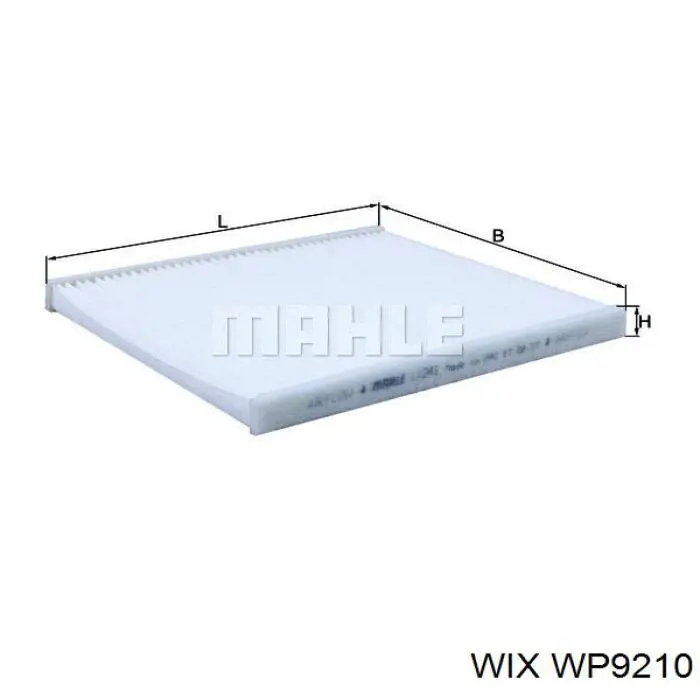Купить WP9210 WIX Фильтр салона угольный