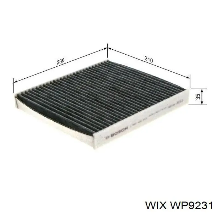 Купить WP9231 WIX Фильтр салона угольный