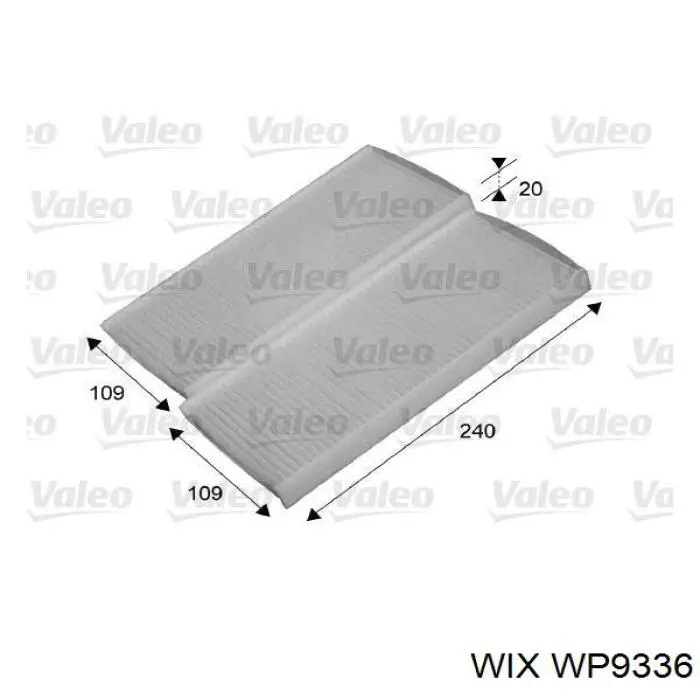 Воздушный фильтр салона WIX WP9336