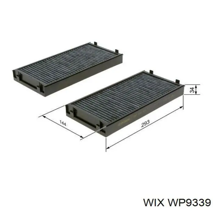 Купить WP9339 WIX Фильтр салона угольный