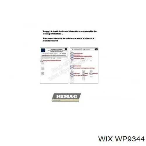 Фильтр воздушный отопителя WIX WP9344 цена, от 6.19 USD