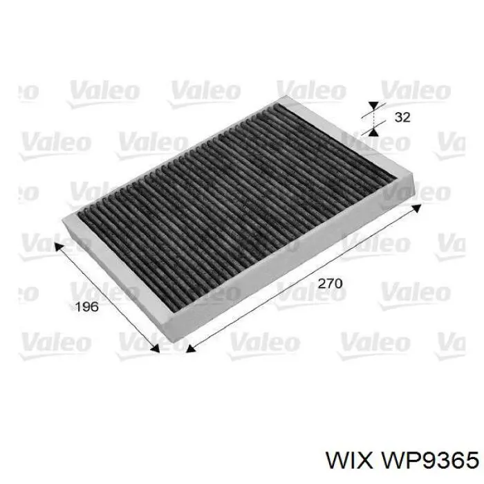 Купить WP9365 WIX Фильтр салона угольный