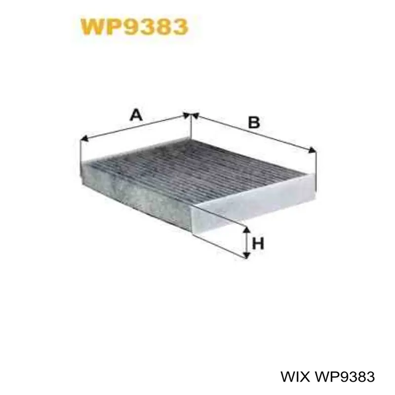 Купить WP9383 WIX Фильтр салона угольный