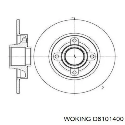 Тормозные диски D6101400 Woking