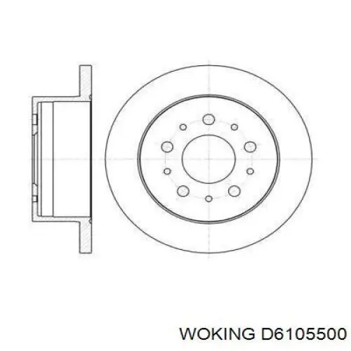 Тормозные диски D6105500 Woking