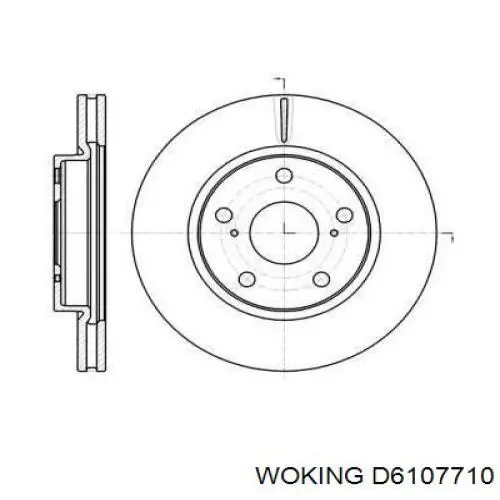 D61077.10 Woking тормозные диски