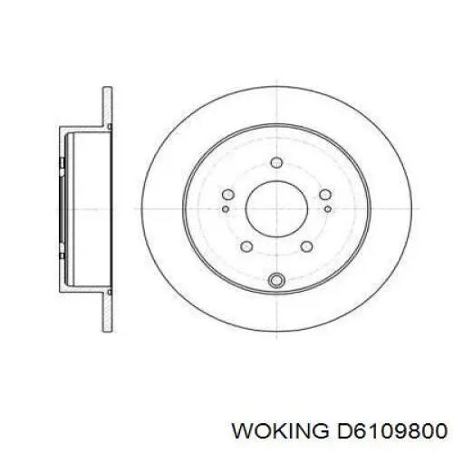 Тормозные диски D6109800 Woking