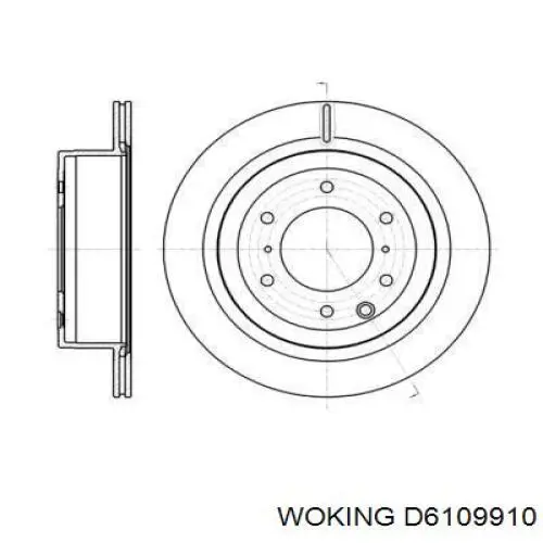 Тормозные диски D6109910 Woking