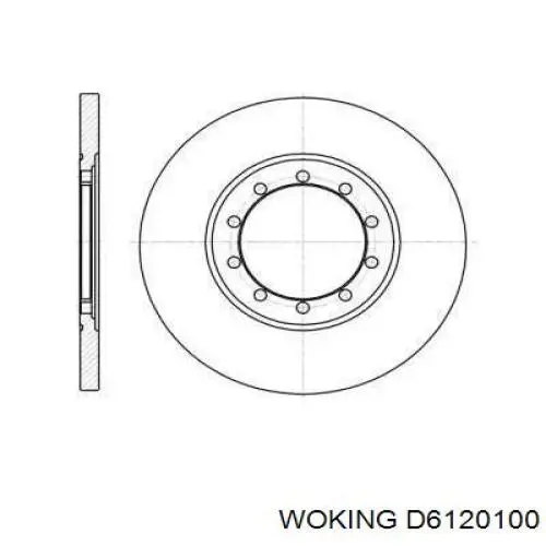 Тормозные диски D6120100 Woking