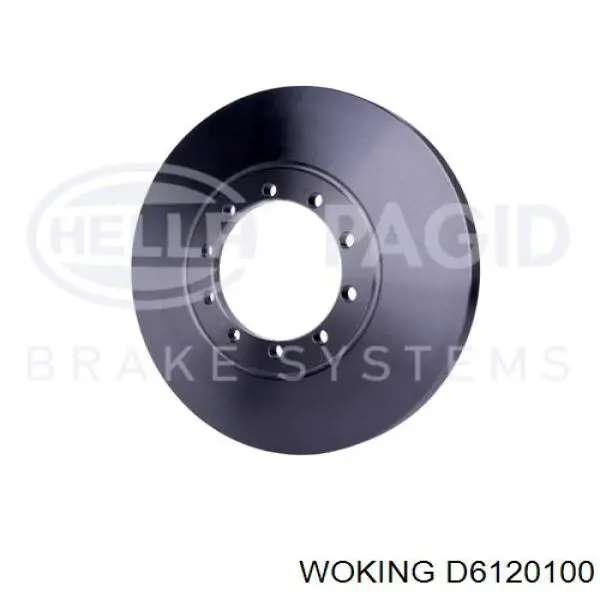Disco de freno trasero D6120100 Woking