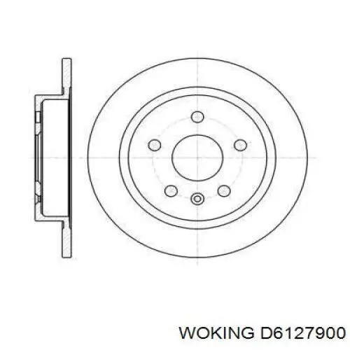 Тормозные диски D6127900 Woking