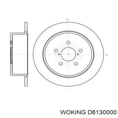 Тормозные диски D6130000 Woking