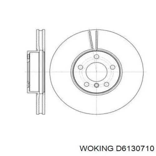 Передние тормозные диски D6130710 Woking
