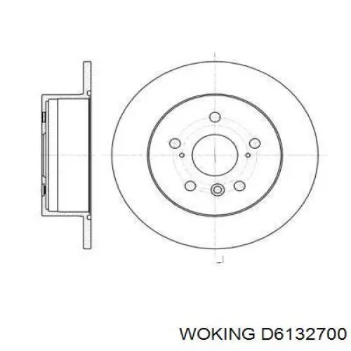 Тормозные диски D6132700 Woking