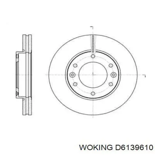 D61396.10 Woking тормозные диски