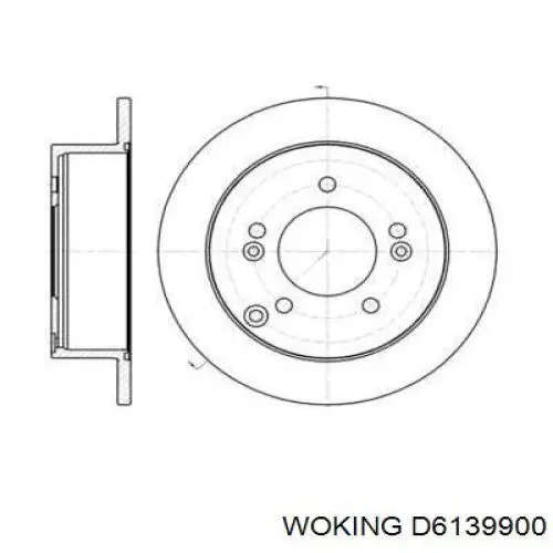 Тормозные диски D6139900 Woking