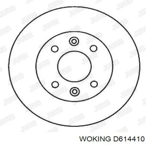 Тормоз дисковый передний Woking D614410 цена, от 29.03 USD