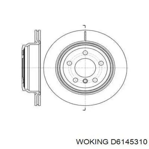 D6145310 Woking тормозные диски