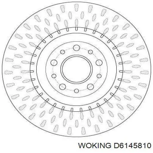 Купить D6145810 Woking Ротор тормозной