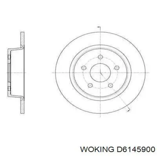 Тормозные диски D6145900 Woking