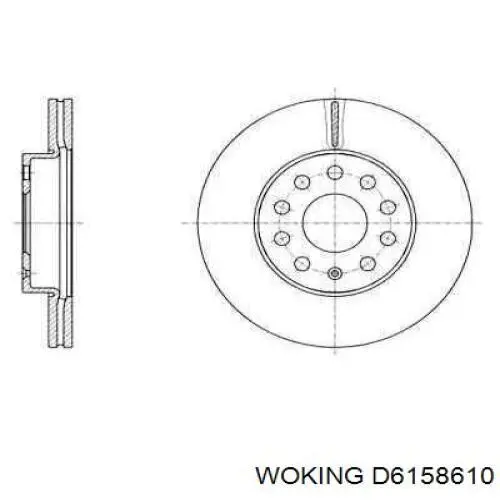 D61586.10 Woking disco do freio dianteiro