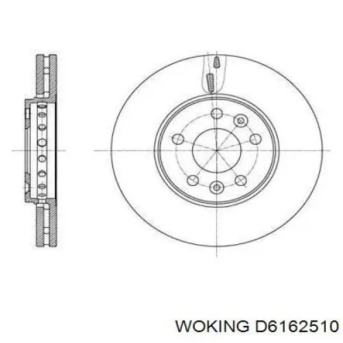 D61625.10 Woking тормозные диски