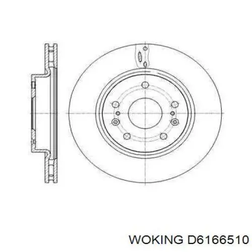 D6166510 Woking disco do freio dianteiro