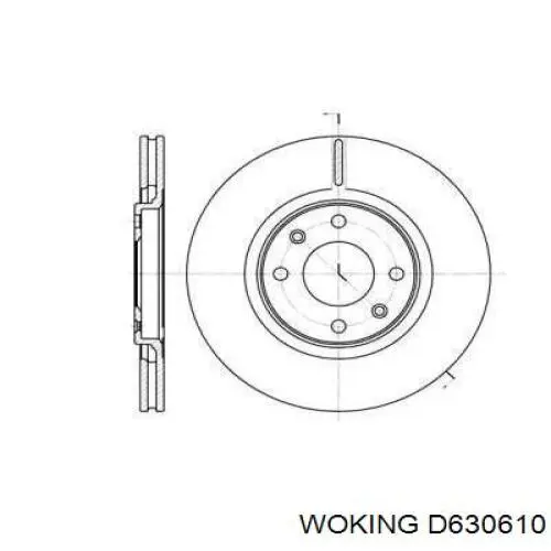 D630610 Woking тормозные диски