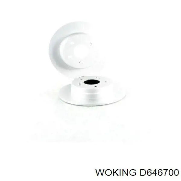 Задний дисковый тормоз Woking D646700