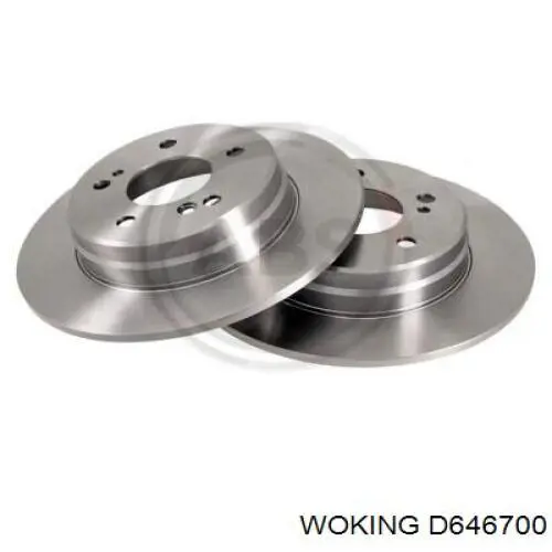 Задний тормозной диск Woking D646700 цена, от 26.22 USD