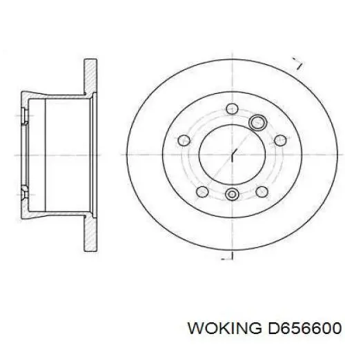 Тормозные диски D656600 Woking