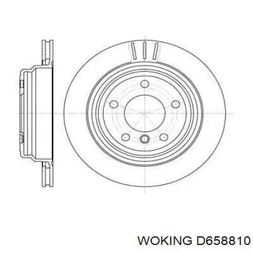 D6588.10 Woking тормозные диски
