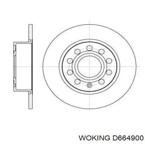 D664900 Woking тормозные диски
