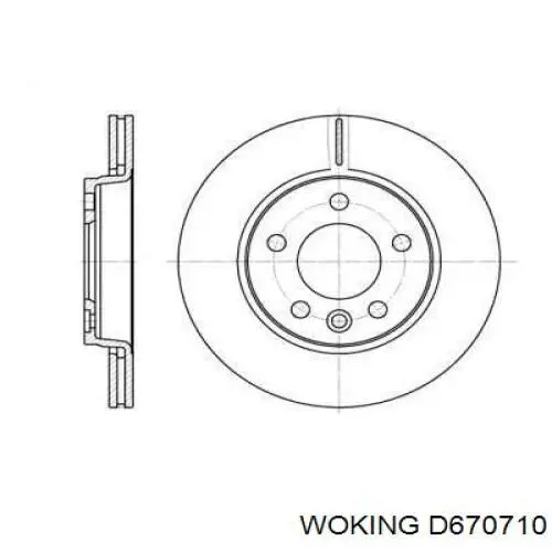 Тормозные диски D670710 Woking