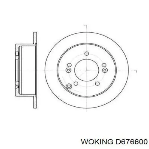 Тормозные диски D676600 Woking