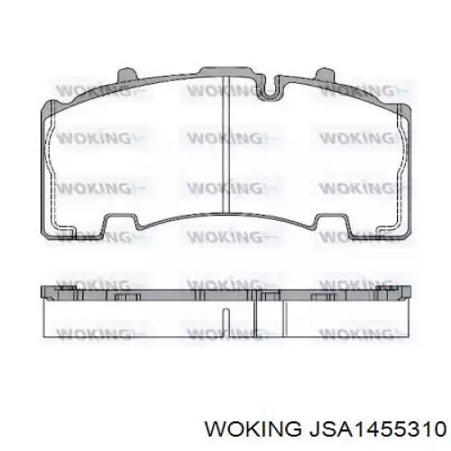 Задние тормозные колодки JSA1455310 Woking