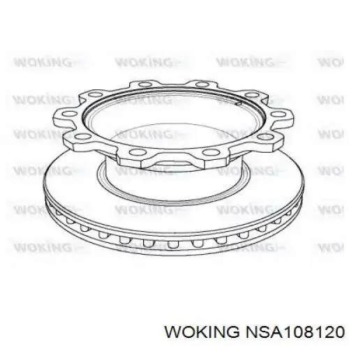 Тормозные диски NSA108120 Woking