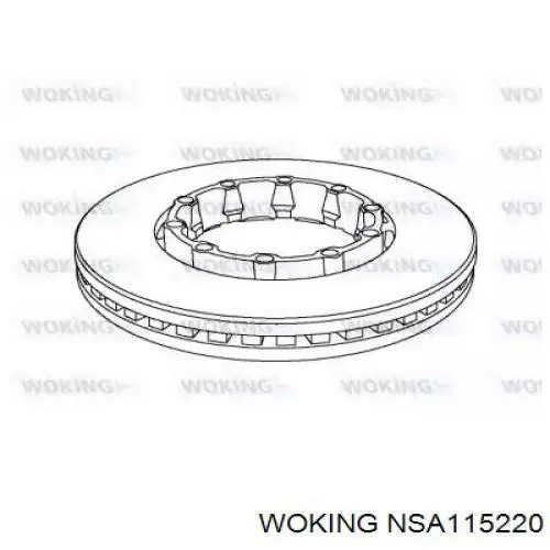 Тормозные диски NP1012 Konpar